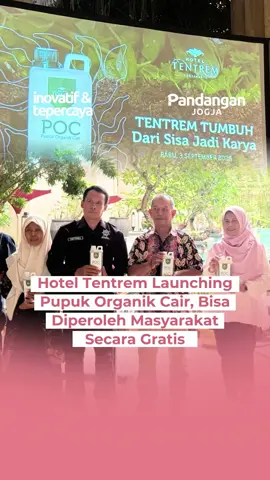 Hotel Tentrem Yogyakarta bersama Institut Pertanian (Intan) Yogyakarta meluncurkan Pupuk Organik Cair (POC) hasil olahan sampah dapur hotel. Dalam acara Tentrem Tumbuh pada Rabu (3/9), sebanyak 1.100 liter pupuk dibagikan kepada kelompok tani dari 5 wilayah di Yogyakarta. Pupuk ini juga bisa diperoleh gratis oleh masyarakat dengan datang langsung ke hotel, cukup membawa wadah sendiri. General Manager Hotel Tentrem Yogyakarta, Christophorus Yulianto menjelaskan, setiap hari dapur hotel menghasilkan 400–500 kilo sampah organik, termasuk 150–200 kilo kulit buah dan sayur. “Kami berusaha mengolahnya menjadi pupuk organik dengan proses panjang. Lega sekali karena sekarang sudah teruji layak dipakai dan bisa memberi manfaat jangka panjang,” ujarnya. Wali Kota Yogyakarta, Hasto Wardoyo, mengapresiasi inisiatif ini sebagai langkah konkret dalam mengelola sampah. “Kampung itu bisa seperti di Singapura. Ndak usah mewah-mewah, tapi resik. Kalau Hotel Tentrem ambil Kampung Cokro dan Cetes Ajo, sudah keren sekali. POC ini bisa memberdayakan warga,” kata Hasto. Program ini diharapkan tidak hanya sekadar CSR seremonial, tapi memberi dampak berkelanjutan. Pupuk organik cair dari Hotel Tentrem diharapkan mampu membantu petani, mempercantik kampung, sekaligus menjadikan Jogja lebih bersih dan lestari. #pupukorganikcair #hoteltentrem #pertanian #sampahorganik #pjnews #pandanganjogja