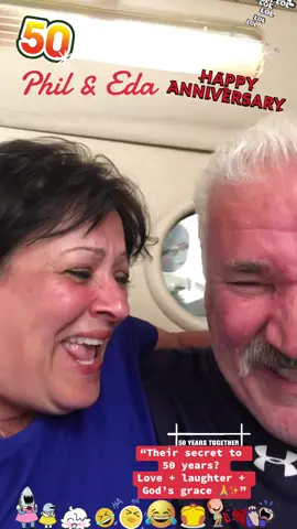 Dear Lord, thank You for blessing my parents with 50 beautiful years of love and laughter. Their joy, even when they can’t stop giggling on camera, shows the true secret to a lasting marriage. May their days ahead be filled with health, happiness, and many more moments of laughter together. Amen. #desireesworld #phileda #schaffer #50yearanniversary #blessed @JunkManNY @AngNana @Eda 