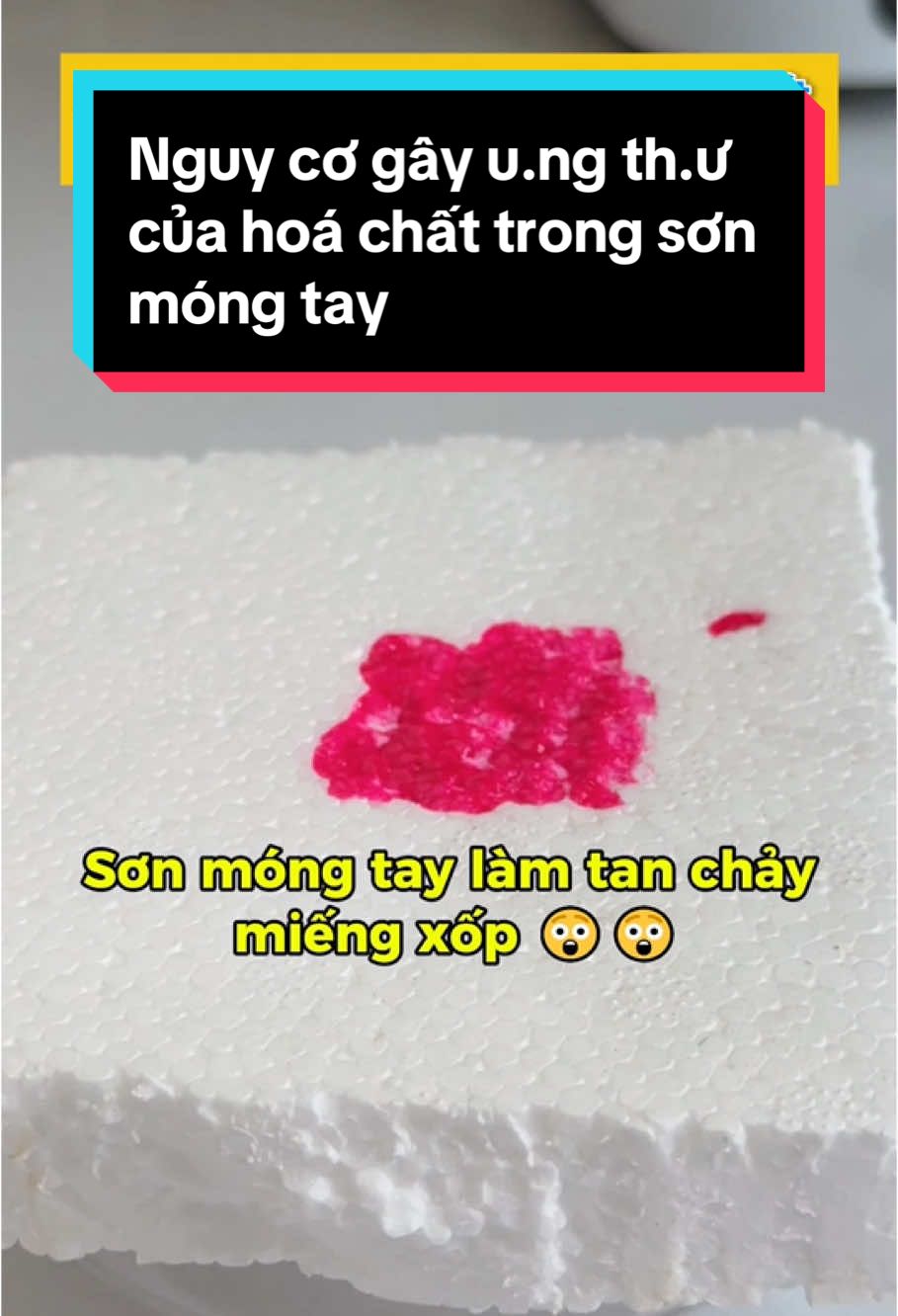 Nguy cơ gây u.ng th.ư của hoá chất trong sơn móng tay #sonmongtay #kinhhienvi  #xuhuongtiktok  #LearnOnTikTok  #suckhoe 