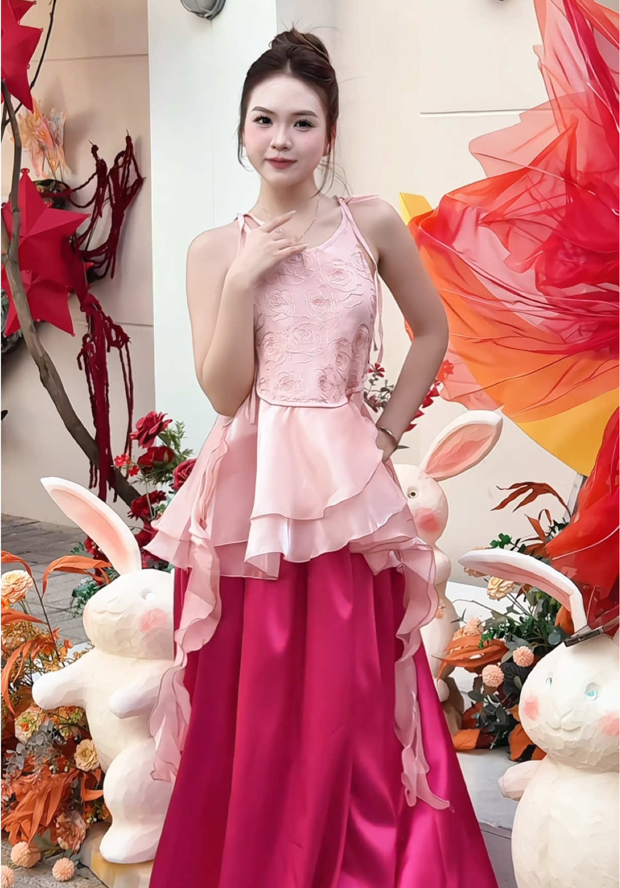 Set yếm tua rua xinhhh 🥮💕#phoidoxinh #fyp #outfit #summervibes #viral #domuahe #setxinh #trending #xuhuong #beachvibes #trungthu2025 