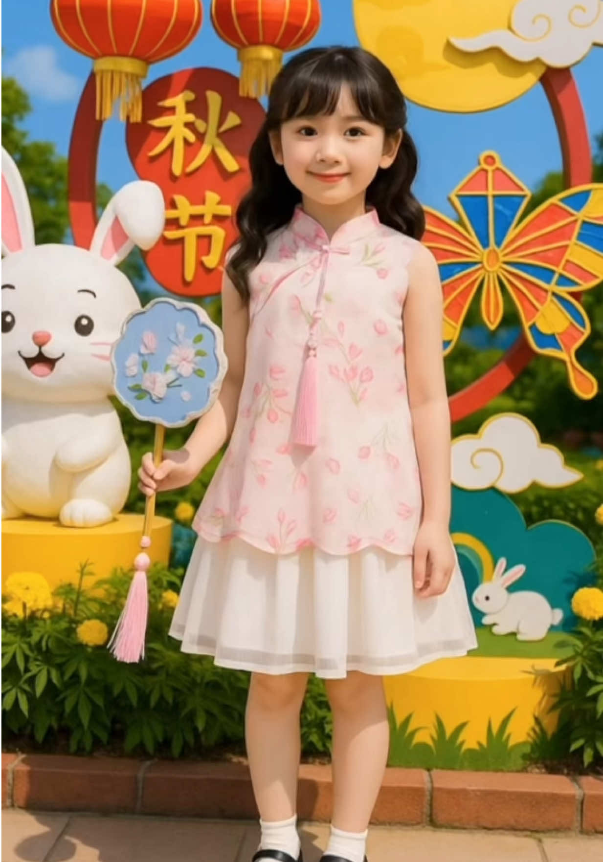 ✨ “Trung thu này bé nhà bạn sẽ hóa thành nàng tiên nhỏ xinh lung linh trong chiếc váy cổ tàu duyên dáng!”#khanhlinhvame #botrungthuchobe #trungthu #tettrungthu #xuhuong2025 