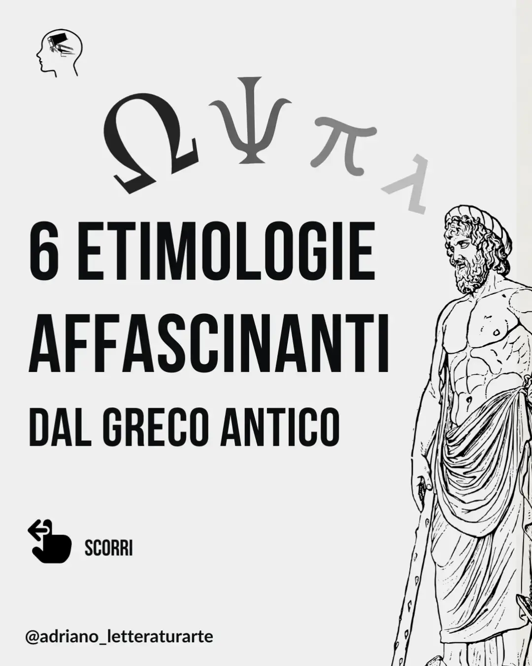 Andiamo oggi alla radice delle parole per scoprire il significato profondo dei concetti che usiamo ogni giorno...   Scuola, metafora, entusiasmo, sono molte le parole che hanno un'origine e un significato particolare. L'italiano si fonda sì sul latino, ma mantiene non pochi legami con l'antica Grecia 📜   E tu, conoscevi queste etimologie? Condividi il post con o tuoi amici! 👉     #letteratura #lettere #lettereclassiche #etimologia #parole 