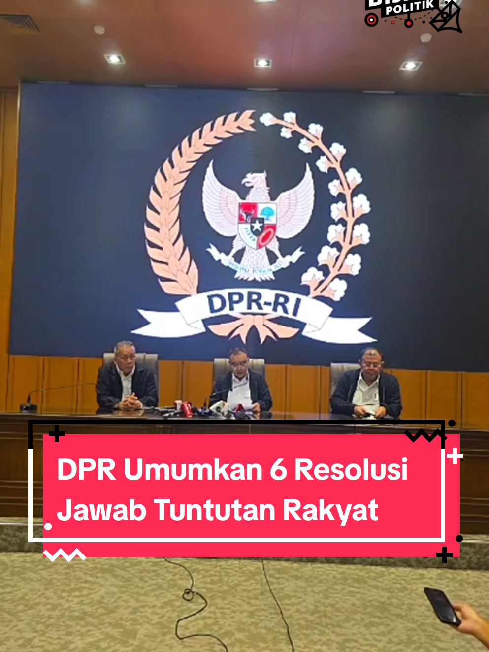 DPR Umumkan Enam Resolusi Jawab Tuntutan Rakyat #DPR #sidang #fypindonesia #tiktokberita 
