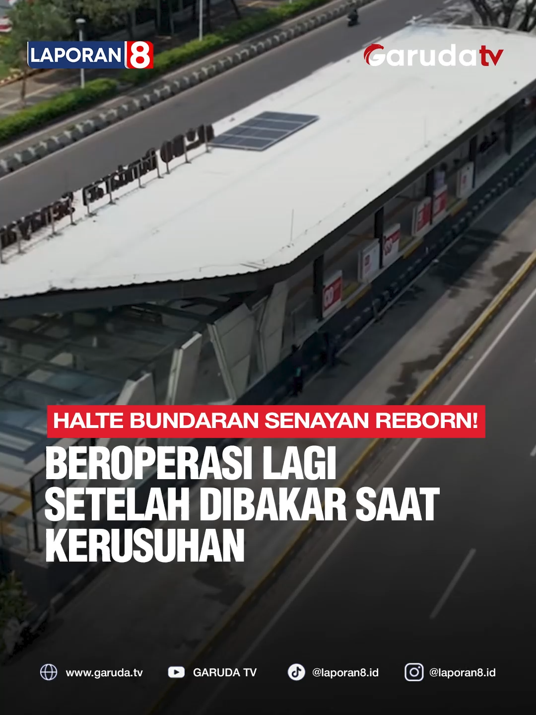 Halte Bundaran Senayan, Jakarta Selatan, kembali beroperasi normal setelah menjalani revitalisasi pascakebakaran pada sepekan lalu. Berdasarkan pantauan di lokasi, halte kini dilengkapi tiga mesin tap-in/out baru di dekat jembatan penyeberangan orang (JPO) serta papan penunjuk koridor yang tertata rapi untuk memudahkan penumpang. Meski sebagian plafon telah diganti, beberapa bagian masih terlihat menguning, sementara lantai halte memperlihatkan bercak hitam sisa kerusakan. Video | Naskah: pt_transjakarta (tiktok) | Yayat Editor | Admin: Gigih | Filda 🌐 Saksikan Garuda TV di Free to Air atau Streaming melalui: http://garuda.tv | YouTube Garuda TV | Aplikasi Vidio | Wewatch | IndiHome CH111 | Transvision CH824 | FirstMedia CH45 #garudatv #laporan8 #haltebundaransenayan #transjakarta #jakartaselatan #jakartapusat #halte #transportasijakarta
