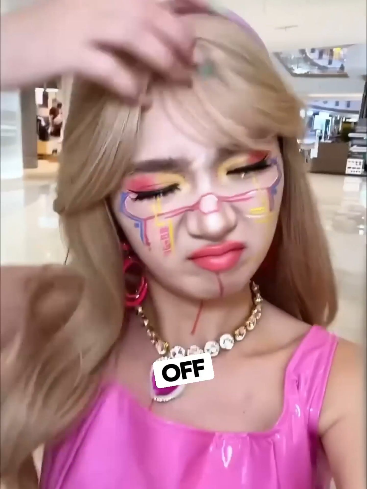 Her Crazy Makeup Scared Him Off... Or Did It? 🤣 #fypシ #makeup #foryou #viral #chinesemakeup