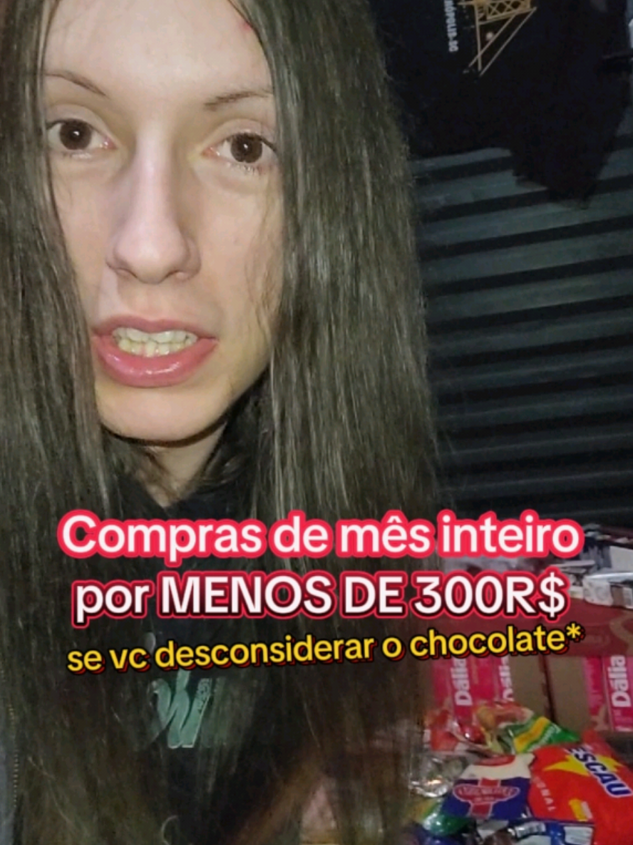 fazendo as compras pro MES INTEIRO por menos de r$300... fora o...chocolate