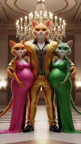 Lion And his wives funny story #cute #catsadstory #catai #aigenrerated #cats