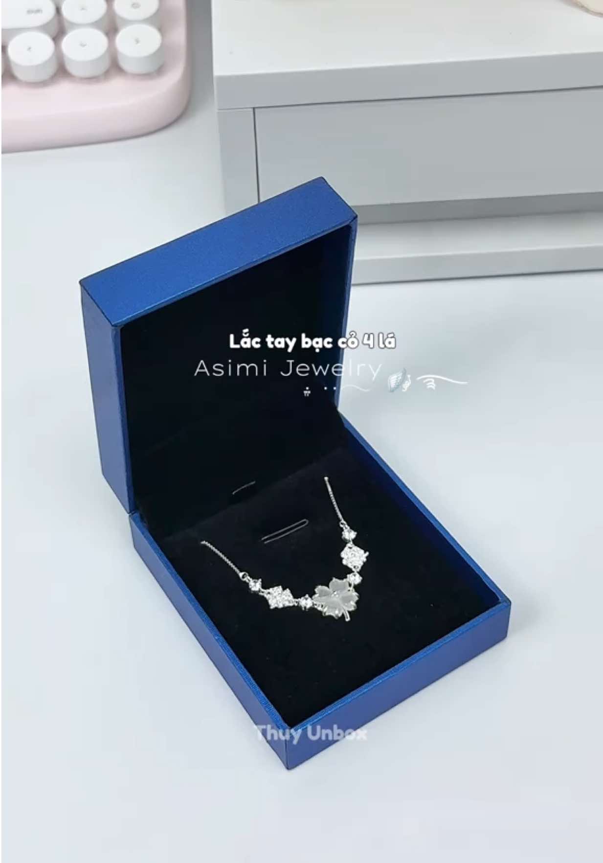 Lắc tay bạc cỏ 4 lá Asimi Jewelry #asimijewelry #lactaybac #cobonla #quatang #lactayco4la 