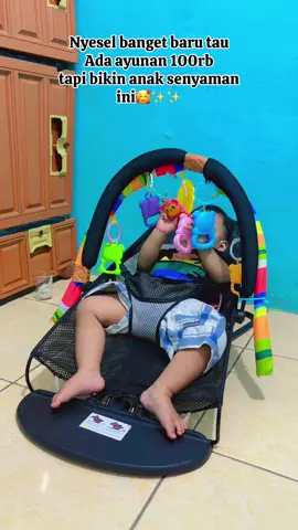 Membalas @🦋 full Asi kak,,skarang anak uda 1 tahun masih pakai ayunan #ayunan #bouncer #ayunanbayi 