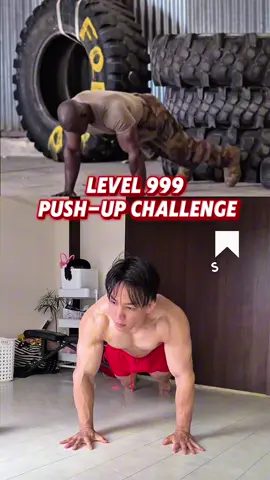 Level 999 Push-Up Challenge‼️ . . #challenge #pushups #exercise #training #homeworkout 
