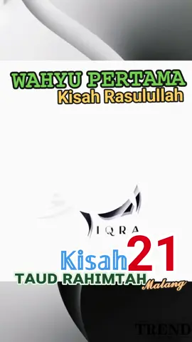 𝘒𝘪𝘴𝘢𝘩 𝘒𝘦𝘥𝘶𝘢𝘱𝘶𝘭𝘶𝘩 𝘚𝘢𝘵𝘶 𝗪𝗮𝗵𝘆𝘂 𝗣𝗲𝗿𝘁𝗮𝗺𝗮 ​Cucu-cucuku yang sholeh dan sholehah, kalian masih ingat kan kalau Muhammad sering menyendiri di Gua Hira? Malam itu, malam yang sangat istimewa, Muhammad sedang beribadah di dalam gua, seperti biasa. Suasana sangat sepi dan tenang. Hanya ada suara angin malam. ​Tiba-tiba, dari kegelapan, muncul sesosok makhluk yang sangat besar dan gagah. Wajahnya bersinar, dan suaranya menggelegar. Dia adalah Malaikat Jibril, utusan Allah. ​Muhammad sangat terkejut dan ketakutan. Keringat dingin bercucuran dari seluruh tubuhnya. Jantungnya berdebar sangat kencang. Ia tidak pernah melihat sesuatu yang begitu agung dan menakutkan sebelumnya. ​Malaikat Jibril mendekat, lalu memeluk Muhammad dengan erat, sangat erat, sampai Muhammad merasa sesak. Lalu, Malaikat Jibril berkata, 