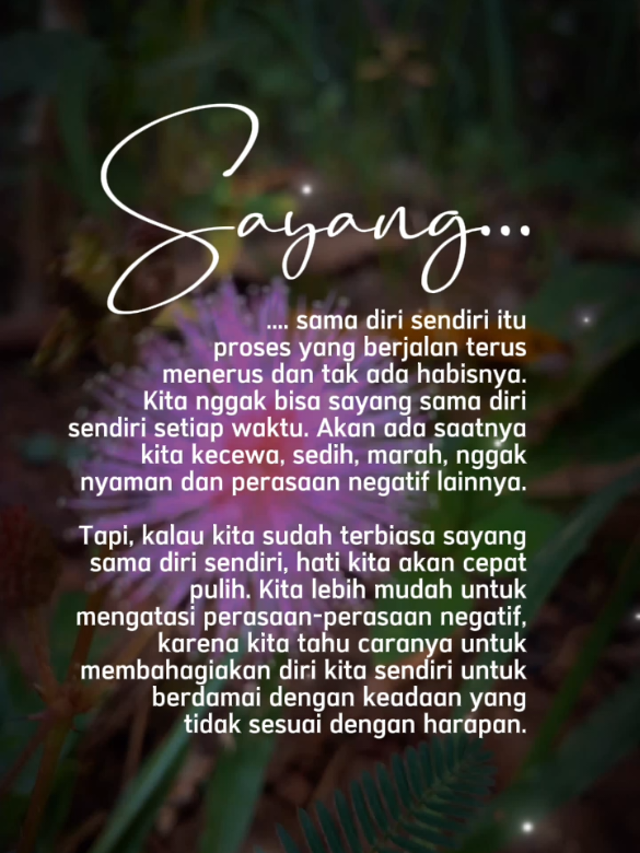 Sayang sama diri sendiri... #quotes #reminder #motivasi #status #fyp 