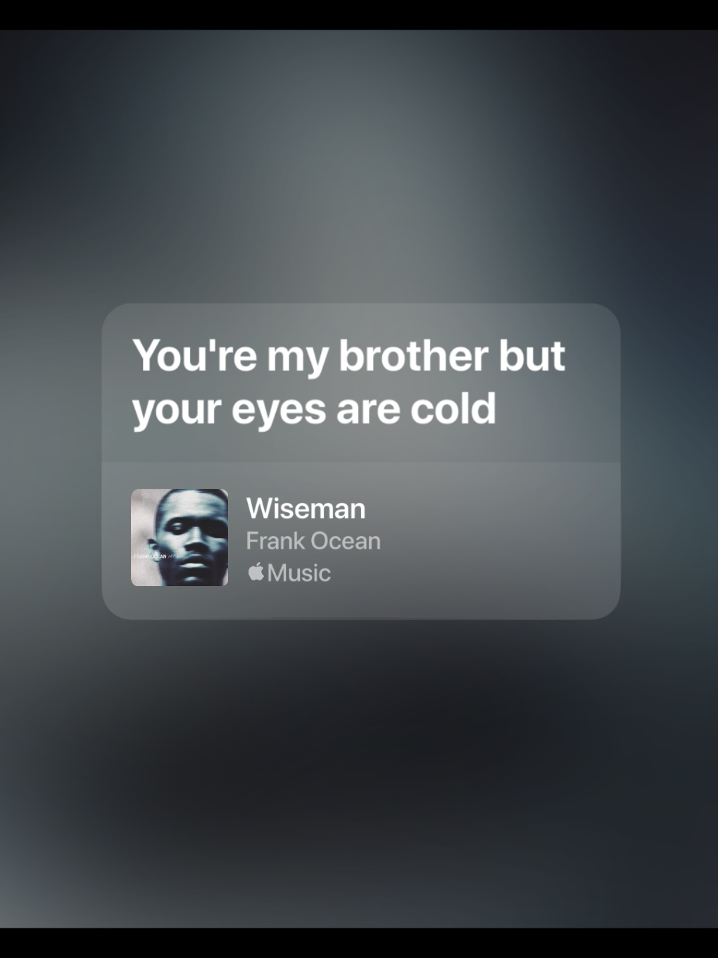 wiseman #wiseman #frankocean #lyrics #liriklagu #foryou 