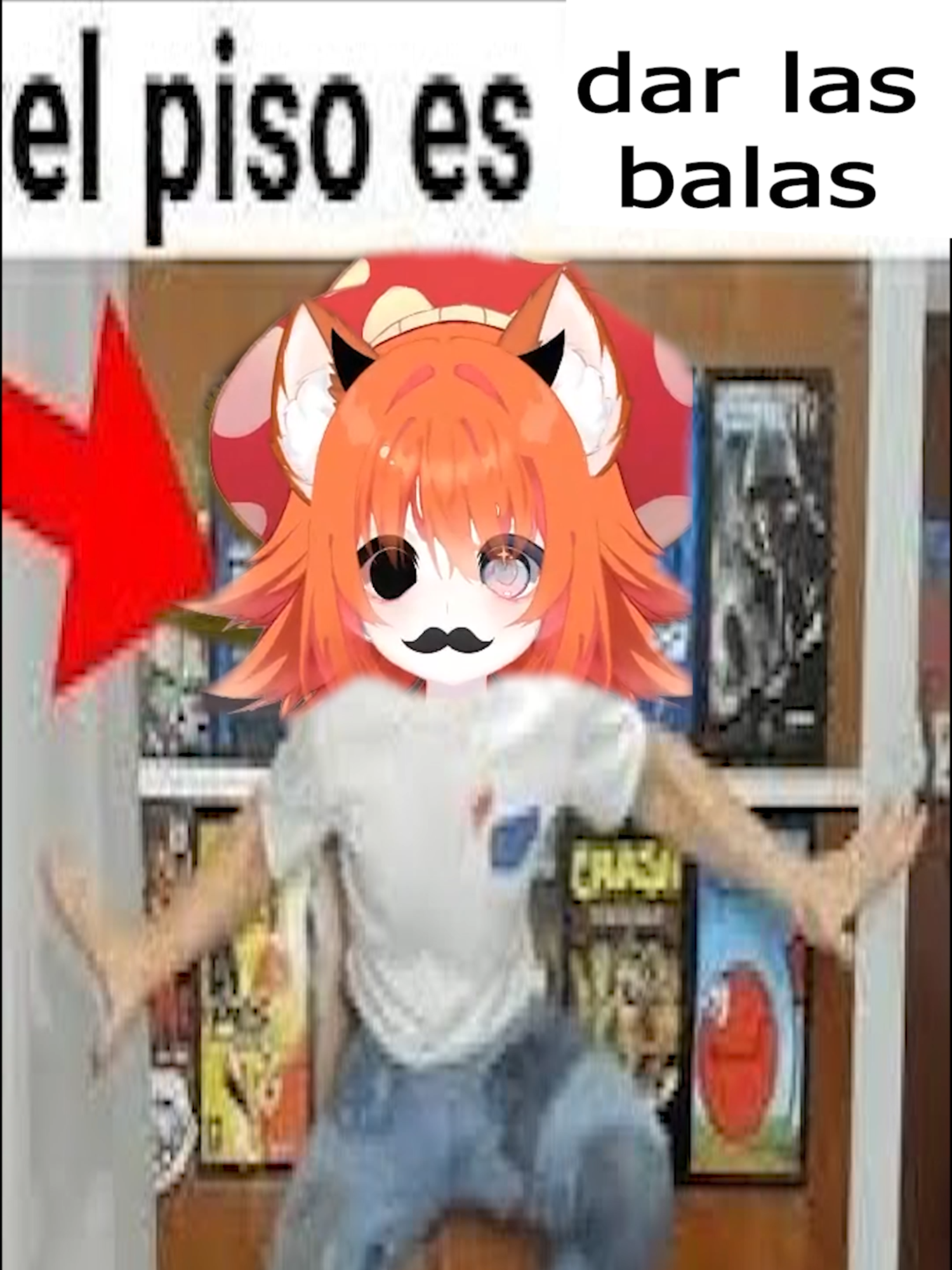 el piso es....#vtuber #vtuberespañol #twitch #hongo #humor #vtuberclips #videoviral #fornite