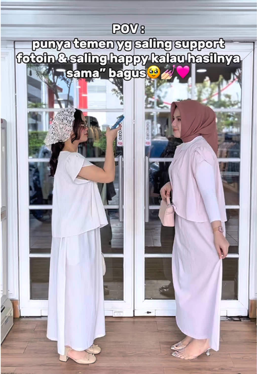 kembaran outfit gemes!! #vishop #importchina #bajuimport 