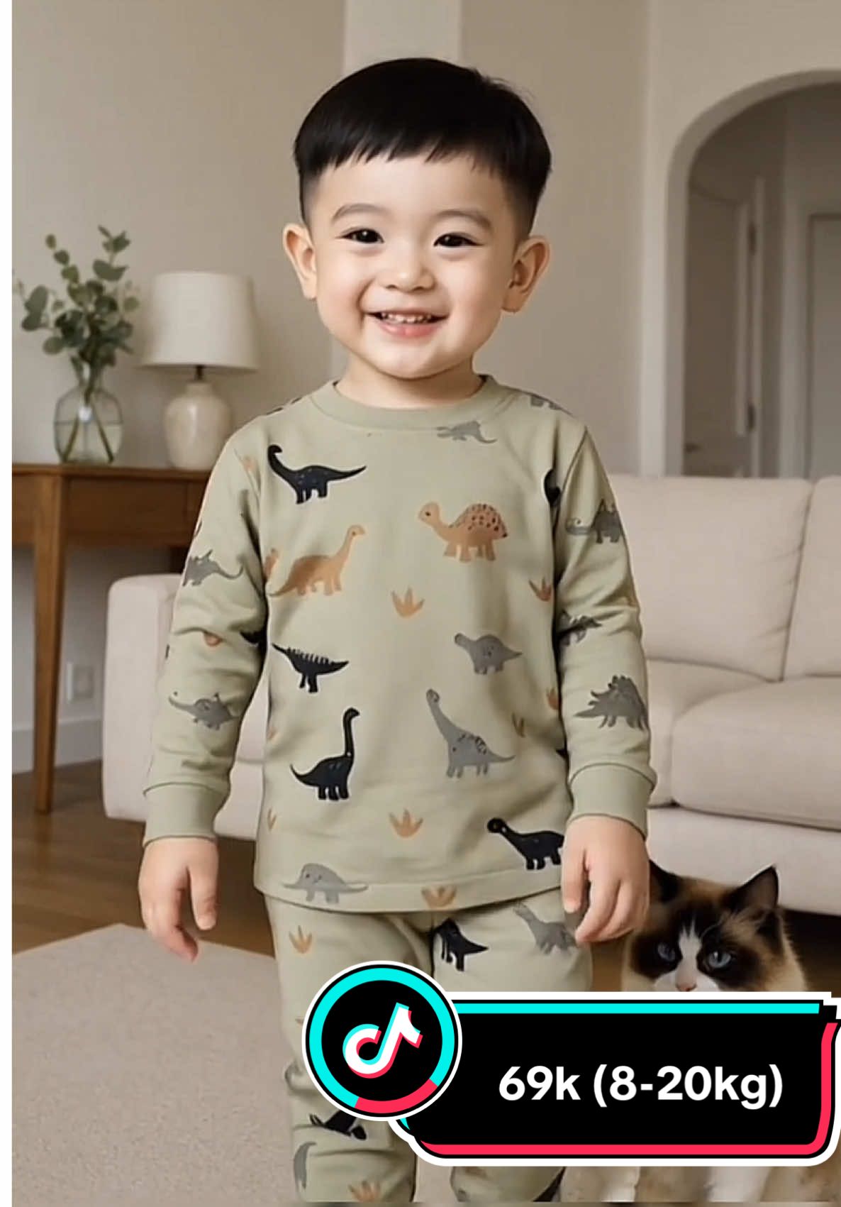 Ưng quá nè có 69k Quần áo thu đông dài tay cho bé ##xukemshopp##mevabeyeu##xuhuong##quanaotreem##khunglong 