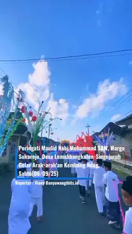 Peringati Maulid Nabi Muhammad SAW, Warga Sukorejo, Desa Lemahbangkulon-Singojuruh Gelar Arak-arak'an Kembang Ndog, Sabtu(06/09/25). #news  #beritaterkini  #beritabanyuwangi  #banyuwangihitsid 