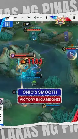 ONIC'S SMOOTH VICTORY IN GAME 1! #MPLPH #MPLPhilippines #MLBB #MobileLegendsBangBang #EsportsPH #MPLPHSeason16 #LakasNgPinas