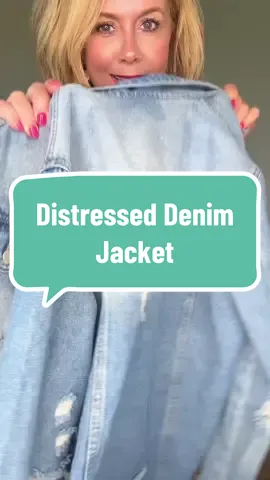 This denim jacket is the softest material ! The distressing is great and just a must have for every season! @Evaless_official #denim #denimjacket #jacket 