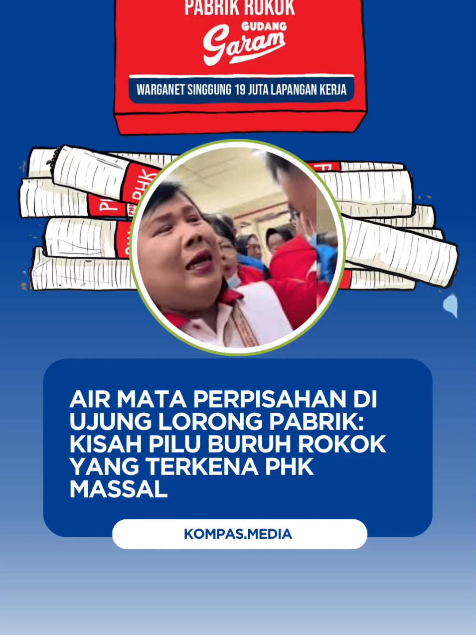 Kisah Pilu Buruh Terkana PHK Massal Di Ujung Lorong Pabrik PT Gudang Garam. #fyp #phk #gudanggaram #rokok #kediri 