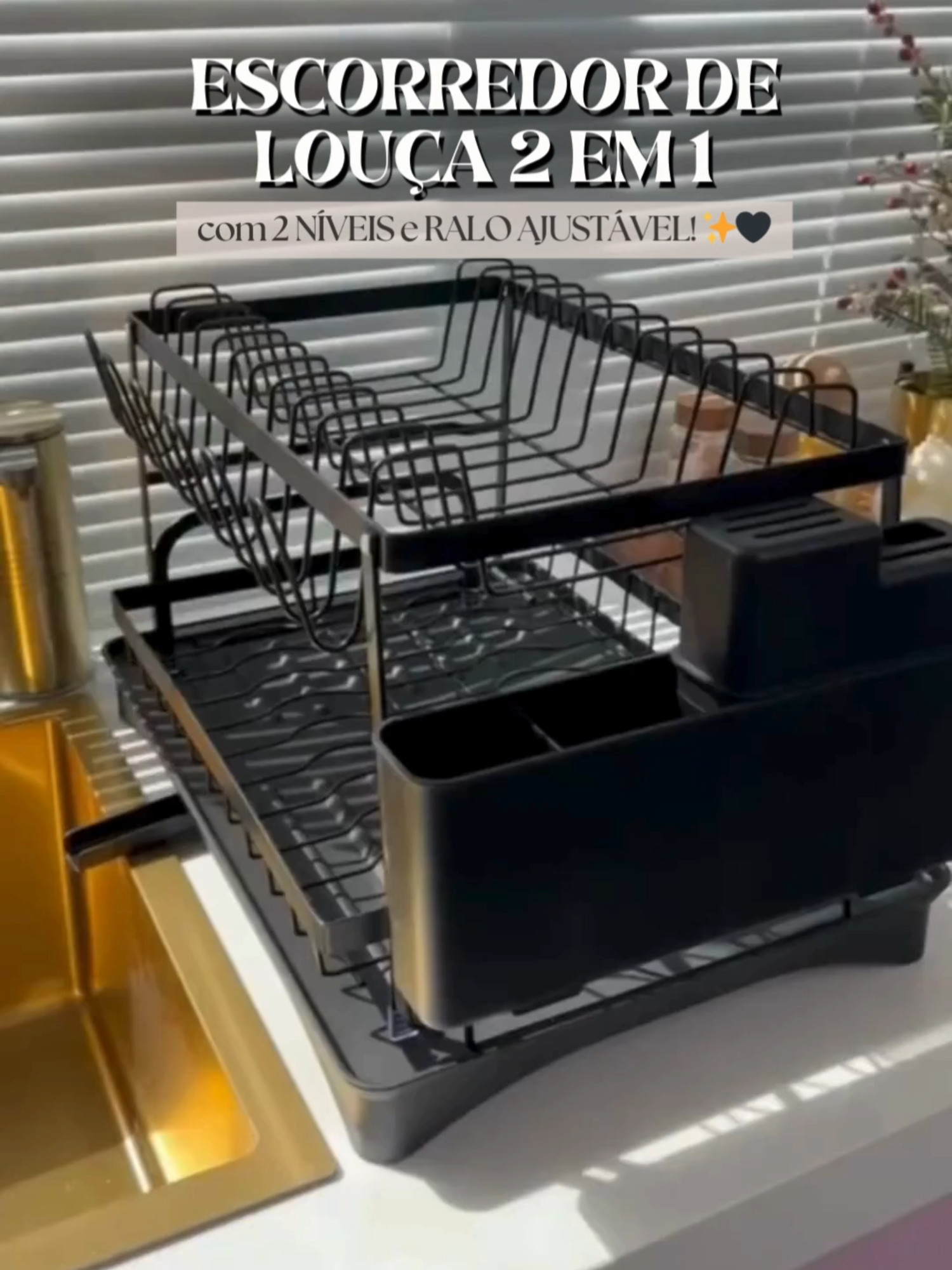 ✨ Escorredor de Louça 2 em 1 com 2 níveis e ralo ajustável! Organize pratos, copos e talheres com praticidade e mantenha sua pia sempre seca e limpa. Estrutura metálica resistente, base antiderrapante e bandeja coletora que facilita a limpeza. 📌 Siga @decorconceito para mais achadinhos úteis e práticos! 🔗 Link no vídeo — aproveita enquanto ainda tem disponível! #tiktokshopchegou #tiktokshop #tiktokshopbrasil #escorredor #organizacaocozinha #utensiliosdecozinha #achadinhos #banacaseca #cozinhapratica #organizacao #promoção #achadinhodetiktok #produtosvirais