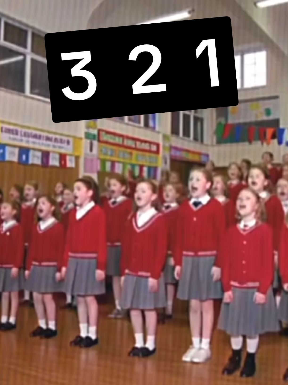 3  2  1 smell my bum farting all day just like my mum #school #choir #80smusic #80sbaby #corememories 