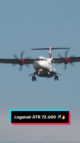 Loganair ATR 72-600 ✈️🔥 #Loganair #ATR #Aviation #Airplane #Fyp 