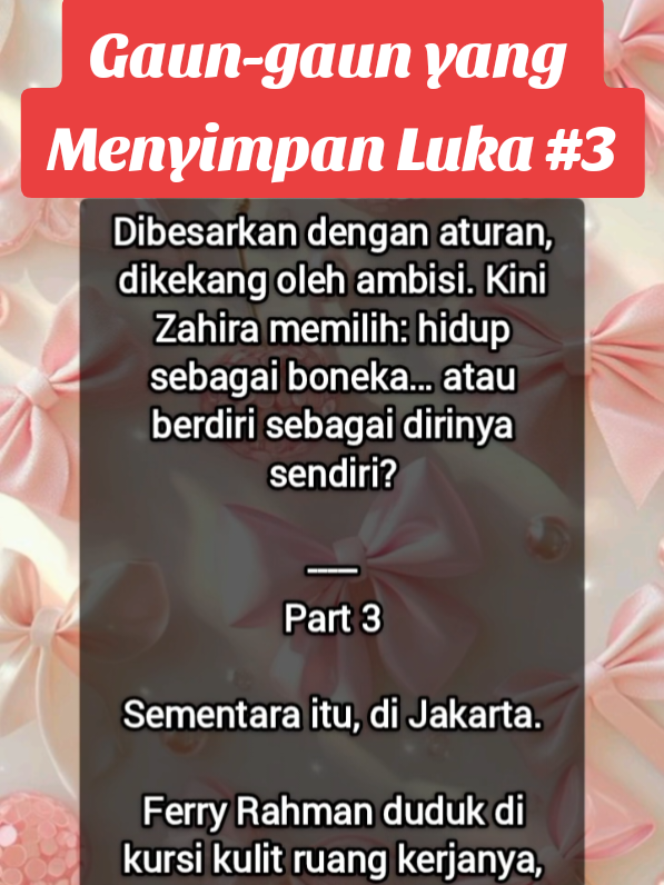 Judul: Gaun-gaun yang Menyimpan Luka Penulis: Kiki Ramiza Baca di KBM App🙏🏻🙏🏻 #bismillahfyp #masukberanda #kisah #ceritakita #sad 