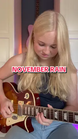 November Rain 🌧️ 2nd solo #gunsnroses #guitartok #electricguitar #guitarcover #fyp 