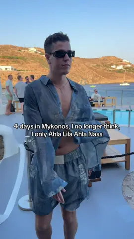 From now on, I only Ahla Lila Ahla Nass #mykonos #ahlalilaahlanass #vacation 
