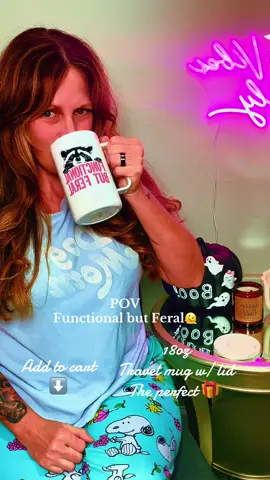 Mug with attitude 😉 Sassy Sarcastic Gift Cup, 18oz travel mug w/ lid. Double insulated keeps drinks hot or cold. Design Wraps Around Whole Mug. Designed and Printed in the USA by Loftipop.#feral #mugaddict #functional #coffeelovers #muglife