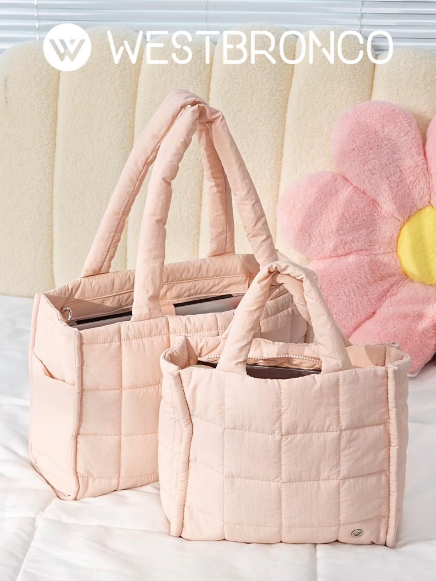 🌟WESTBRONCO Comparison of large and small size square bag.😘 Come and choose the size that suits you.🤩 It's super large capacity & perfect for your ipad and computers💖 #westbronco #waterproof #puffer #capacity #doubleday 