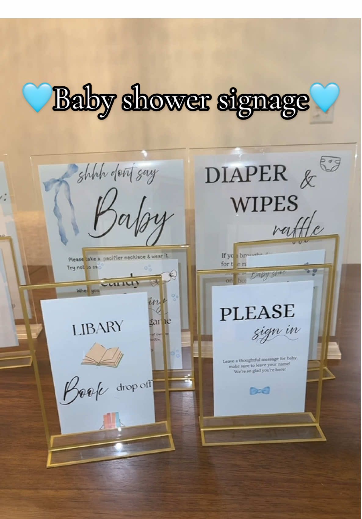 Signage for my Baby Shower 🪧✨ #walgreensphoto #signagedesign #walgreenssigns #babyshowersignage 