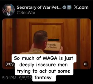 They don’t have what it takes to be on the front lines but their ego and pride knows no bounds #secretaryofwar #petehegseth #departmentofwar #insecuremen #warisnotagame  