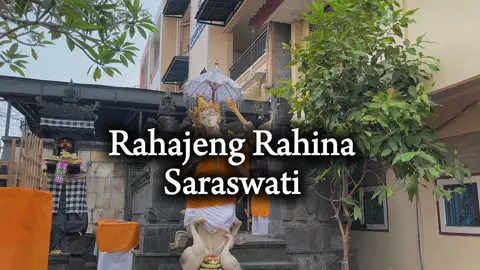 Rahajeng Rahina Saraswati. Semoga ilmu pengetahuan selalu menerangi jalan hidup kita menuju kebijaksanaan dan kedamaian😇