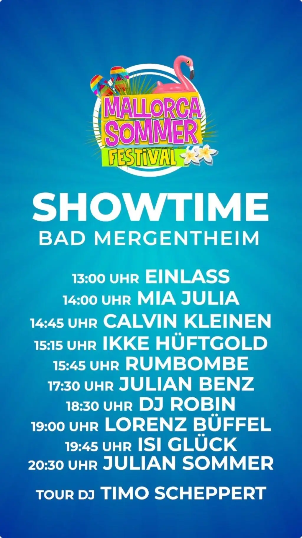 #mallorcasommerfestival #badmergentheim #miajulia #juliansommer #rumbombe 