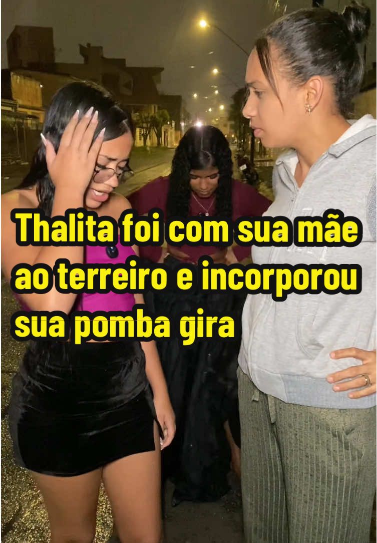 Thalita foi com sua mãe ao terreiro e incorporou sua pomba gira  #tiktok #umbamda #camdomblé #juremasagrada #quimbanda 
