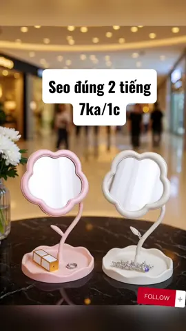 Gương trang trí bàn trang điểm hình bông hoa dễ thương #guongdecor #xuhuong #vairalvideo #sansale 