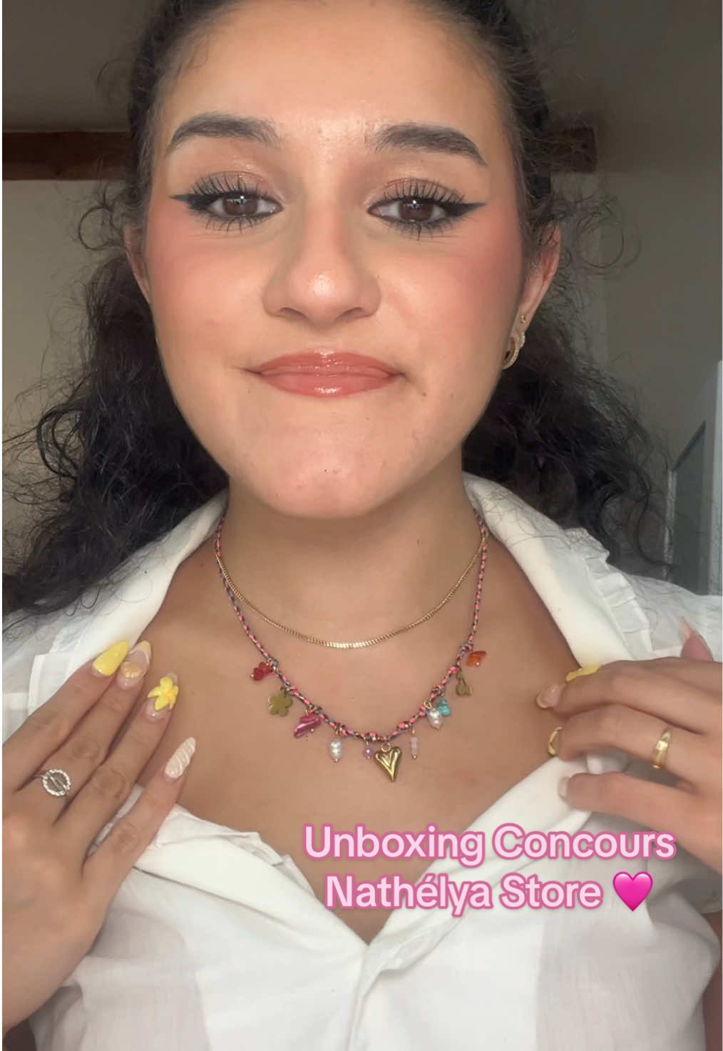 Le collier est tellement beau 🩷🌸 @Nathelya  #collier #nathelyastore 