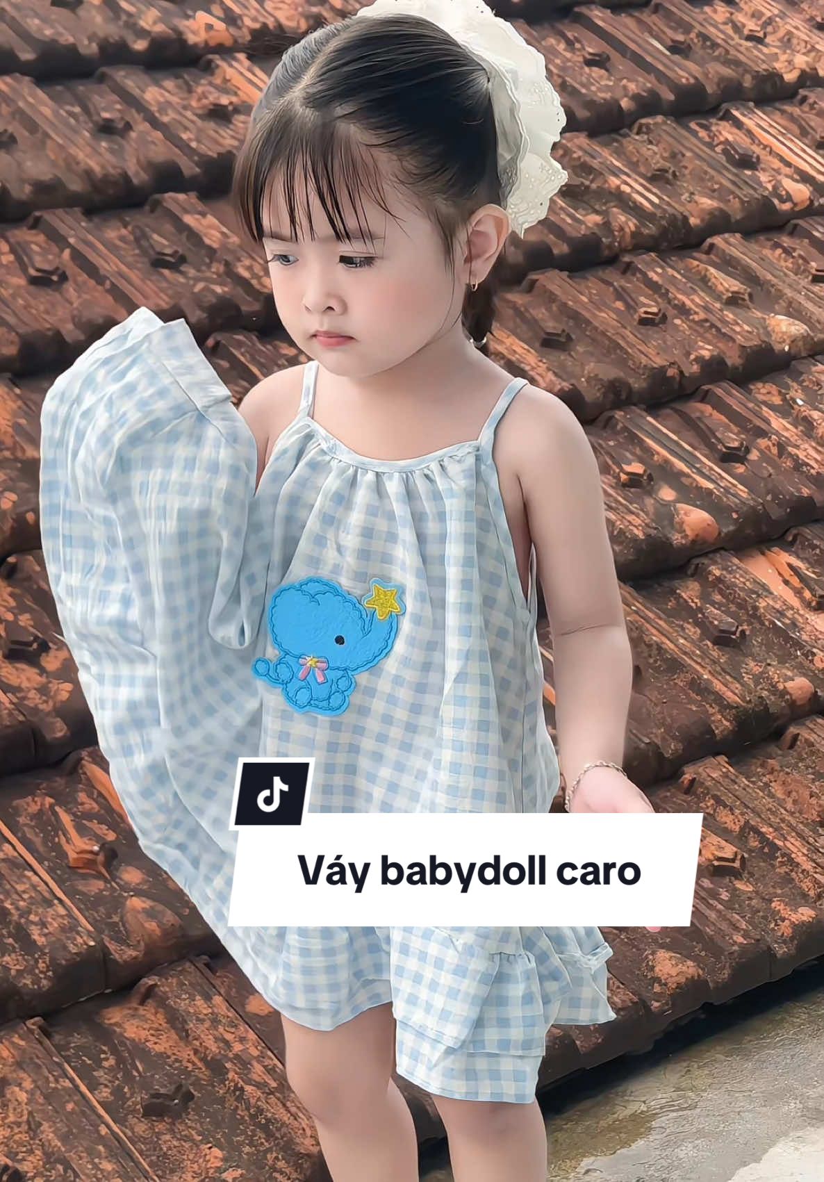 Váy babydoll bồng xèo bé mặc cưng xỉu #embun #setdoxinh #thoitrangchobe #thoitrangtreem #doxinhmoingay 