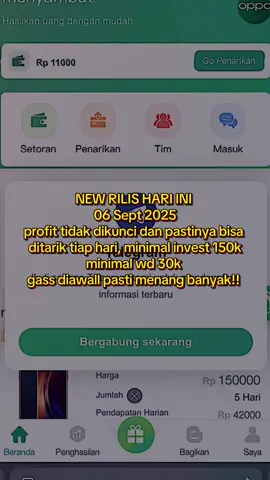HRP Oppo udh buka investasi secara umum!! dan pastinya siapapun bisa ikutan! GAS DIAWAL baru rilis ini #fyp #lewatberanda #viral #investasipemula #barurilis 