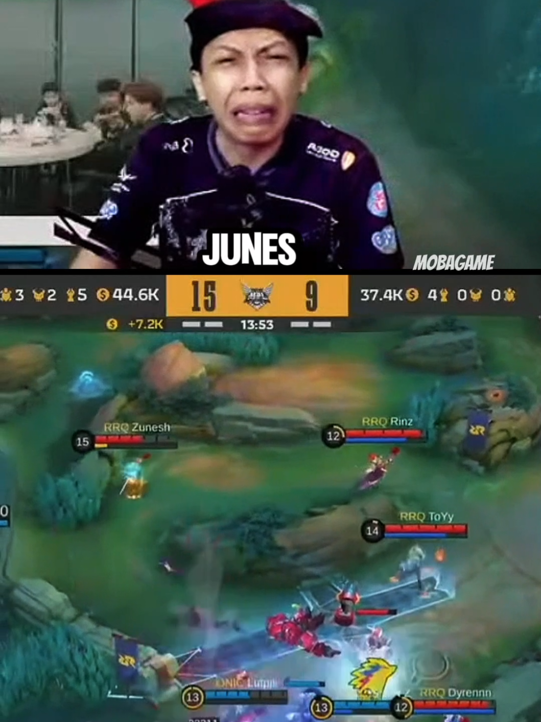 RRQ VS ONIC (GAME 1) biasa pemanasan buat rrq #MLBBNEXT2025 #SeasonsEndGiveaway #rrqhoshi#onic#skylar 