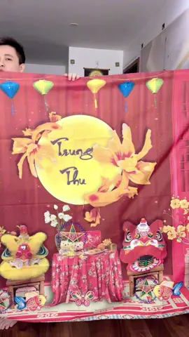Phông nền trang trí trung thu, chụp ảnh