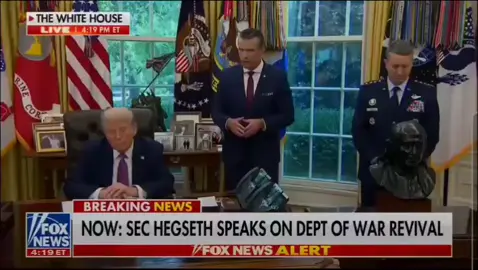 Lethality, not tepid legality.  Department of war and not department of defense.  This is supposed to be Mr. No-Wars President.  He lied again.  Also, it's Congress's job to rename departments they fund such as this. The primary example is the 1949 National Security Act amendment, where Congress officially changed the name of the Department of War to the Department of Defense. The framers never thought Congress would roll over and let the executive office take over its responsibilities.
