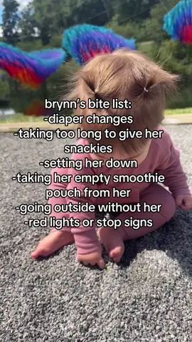 bottom line, don’t mess with her food or put her down, ever 🤪 #fyp #bitinlist #baby 