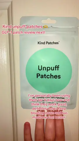 Unpuff kind patches! ☺️ #fyp #kindpatchesunpuff #kindpatchesglp1 #foryou 