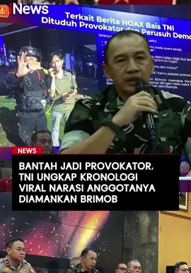 🚨 BREAKING NEWS 🚨 Kapuspen TNI angkat suara terkait isu yang menyebut intelijen TNI sebagai dalang kerusuhan demo. Dengan tegas disampaikan bahwa tuduhan tersebut adalah fitnah keji tanpa dasar. “TNI tidak pernah menjadi pemicu kerusuhan. Intelijen TNI justru hadir untuk mendeteksi, mencegah, dan menjaga agar aksi berjalan aman serta damai. Rakyat jangan mudah terprovokasi isu yang sengaja dimainkan pihak tertentu,” ujar Kapuspen TNI. Pernyataan ini menegaskan kembali posisi TNI: bersama rakyat, menjaga bangsa, dan tidak pernah menjadi musuh masyarakat. 🔖 #TNIUntukRakyat #StopFitnahTNI #IntelijenBukanDalang #PercayaTNI #TNIJagaBangsa  