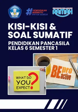 Kisi-kisi dan Soal Sumatif Pendidikan Pancasila Kelas 6 Semester 1  #deeplearning #fyppppppp 