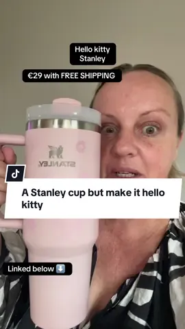 A Stanley cup but make it Hello Kitty 💕 Isn’t it fab!!! And very affordable on TikTok shop. I bought it for my daughter, they have more with different shades of pink but they have plain ones too (linked in my showcase) Super cute 💕💕 @The Collective Agency  #stanley #hellokitty #StanleyCup #christmas2025 