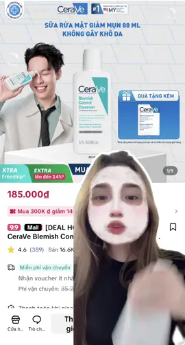 Sữa rửa mặt hỗ trợ gi.ảm mụn Cerave❤️❤️❤️ #crvvn #ceravepartner #ceravevietnam #chamsocda #hợptáccùngcerave 